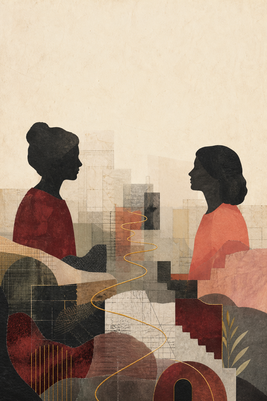 Two women in conversation, representing family connection and collaborative care